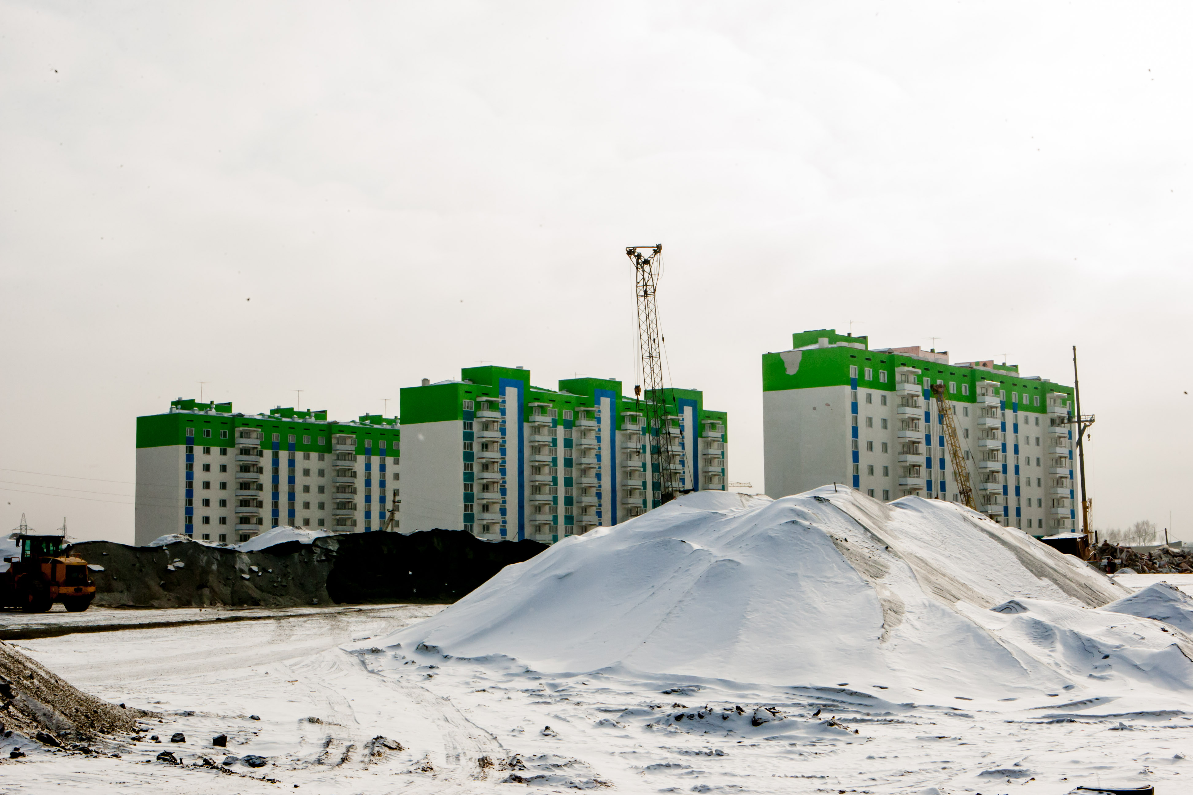 В микрорайоне Карагайлы сдают в эксплуатацию первые жилые дома - Semey  Ainasy