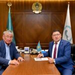 Аким области встретился с Иранбеком Оразбаевым