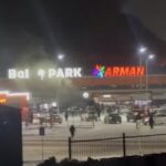 Развлекательный центр горит в Семее